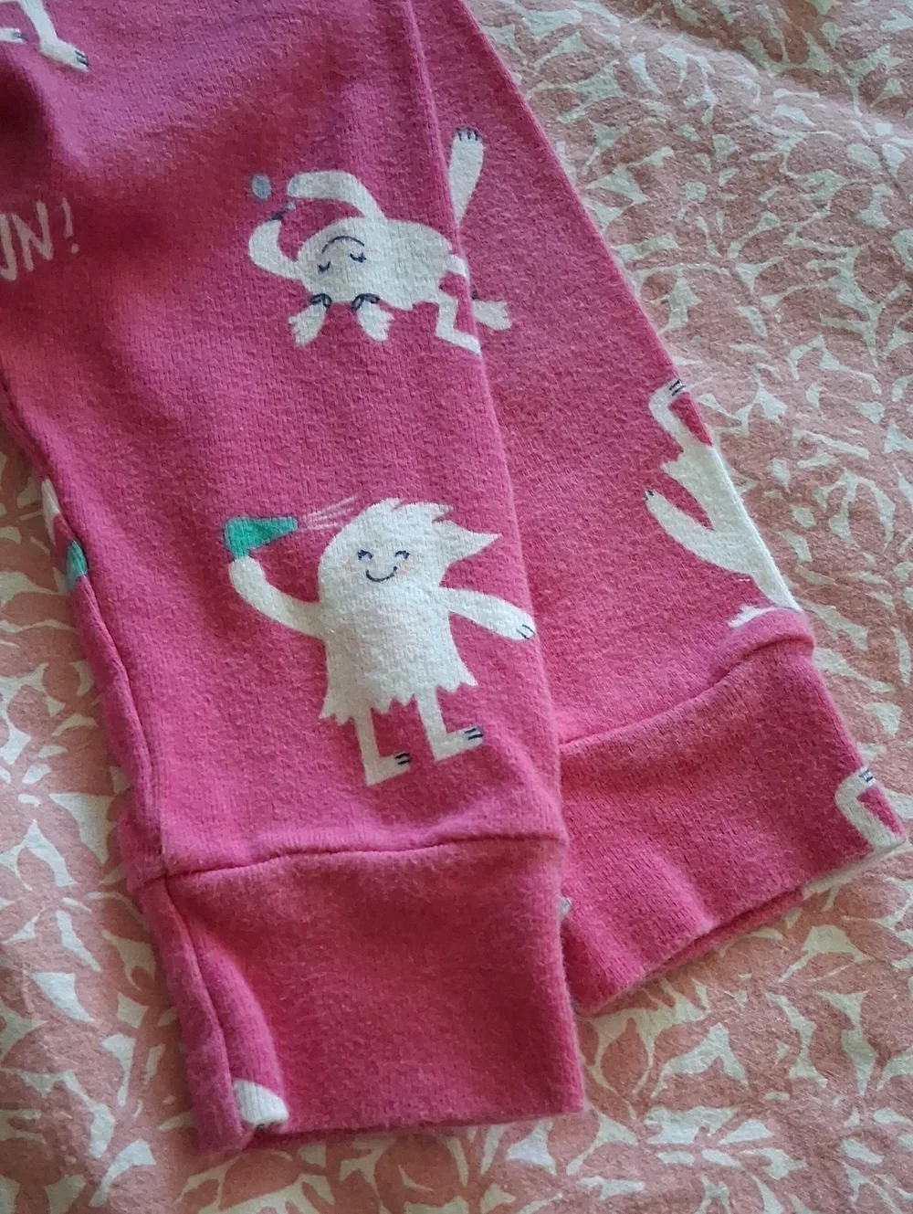 Carter's Pink Girls' Llama Print Pajama Set